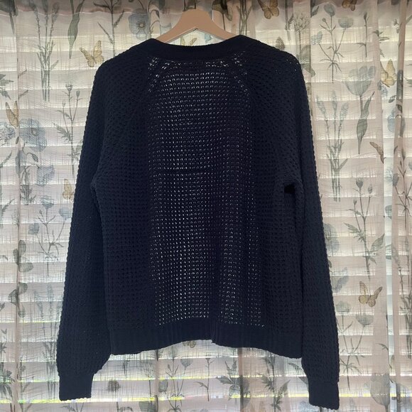 Fluffy Blue Knit Cardigan - Picture 5 of 8